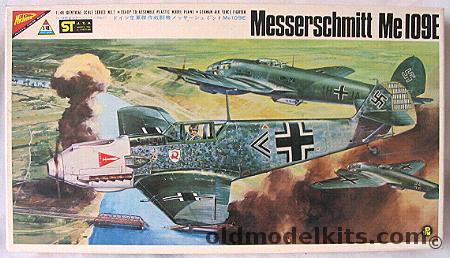 Nichimo 1/48 Messerschmitt Me-109E (Bf-109E) - Major Helmut Wick Geschwader 1A of JG2, S-4807-250 plastic model kit